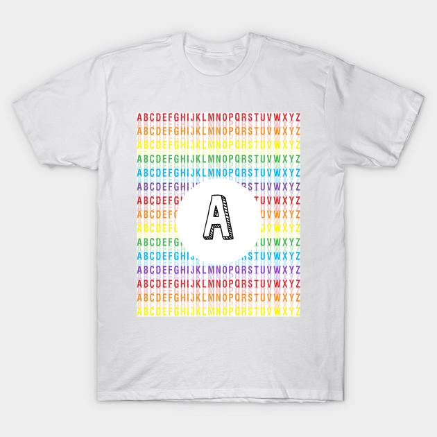 Letter A - Alphabet - Rainbow by Girona